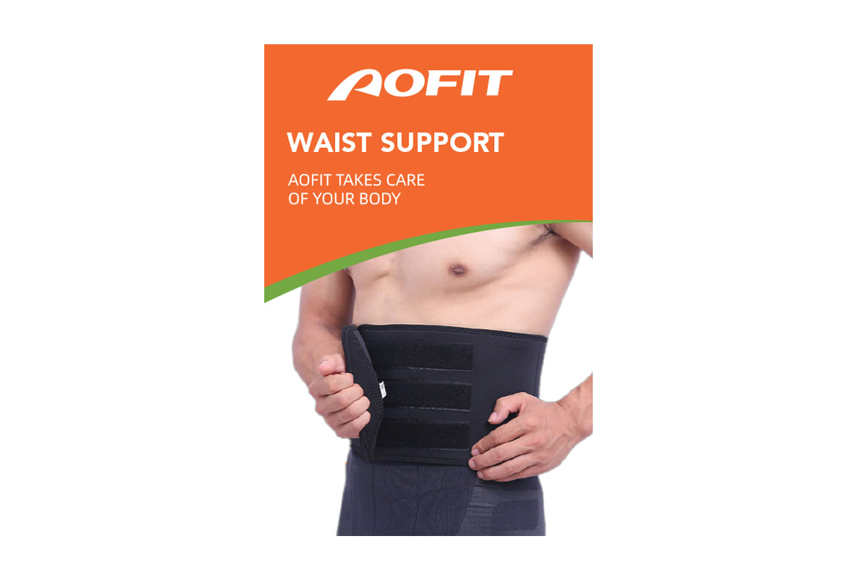AOFIT WAIST SUPPORT ABDOMINAL BELT SIZE L - Apotek Plus Pharmacy