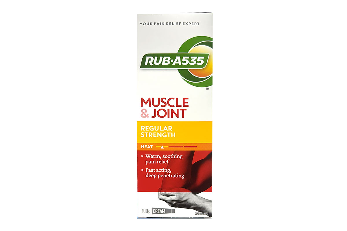 RUB A535 MUSCLE AND JOINT REGULAR STRENGTH CREAM 100GM - Apotek Plus Pharmacy
