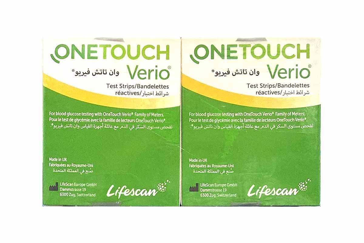 BOX ONE TOUCH VERIO 50 STRIPS OFFER PACK - Apotek Plus Pharmacy