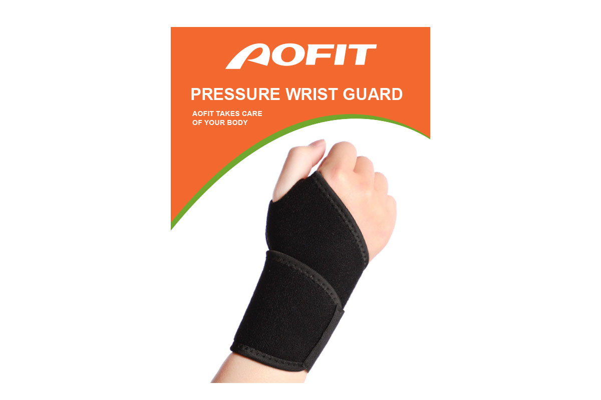 AOFIT PRESSURE WRIST GUARD HOOK AND LOOP 8CM X 35CM BOTH HAND - Apotek Plus Pharmacy