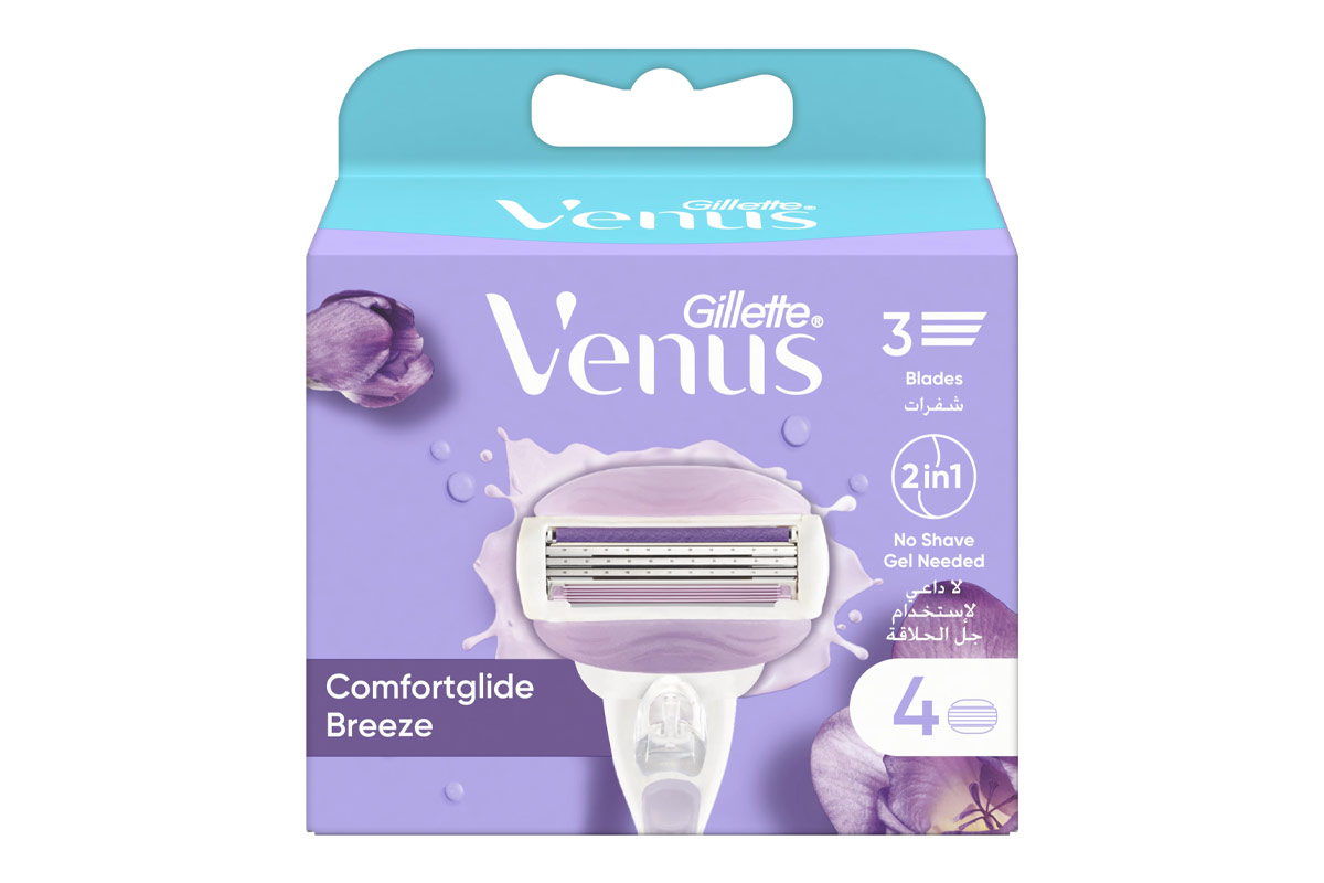 GILLETTE VENUS COMFORTGLIDE BREEZE 3 BLADES 4 PIECES - Apotek Plus Pharmacy