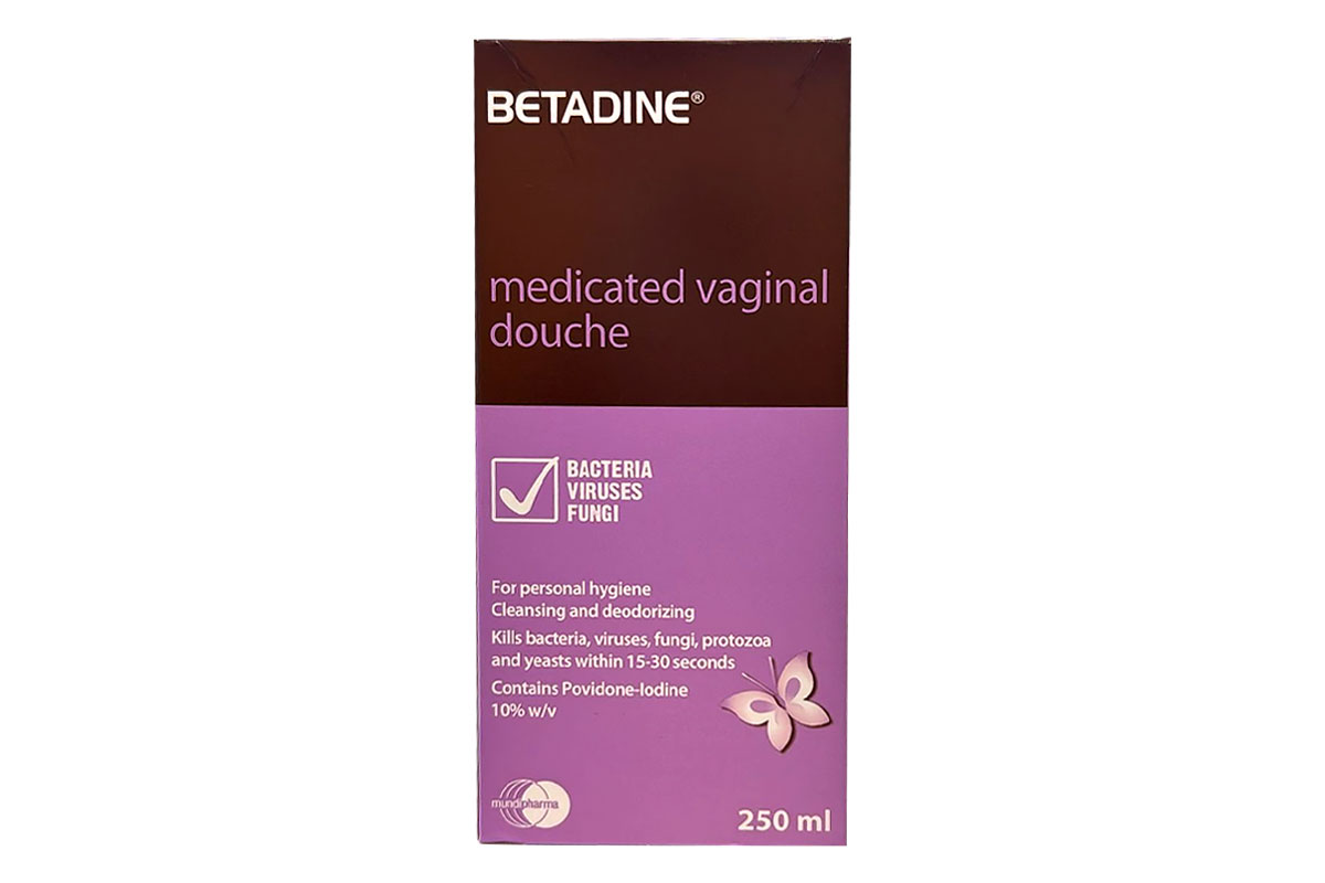 BETADINE 10% MEDICATED VAGINAL DOUCHE 250ML - Apotek Plus Pharmacy