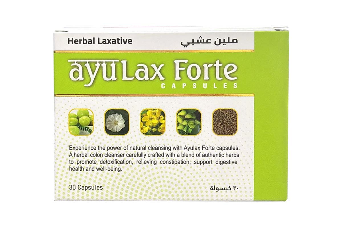 AYULAX FORTE HERBAL LAXATIVE 30 CAPSULES - Apotek Plus Pharmacy